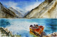 Shaima umer, 14 x 21 Inch, Water Color on Paper, Seascape Painting, AC-SHA-004